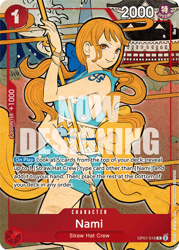 Nami OP01-016 M English Version 1st Anniversary Set