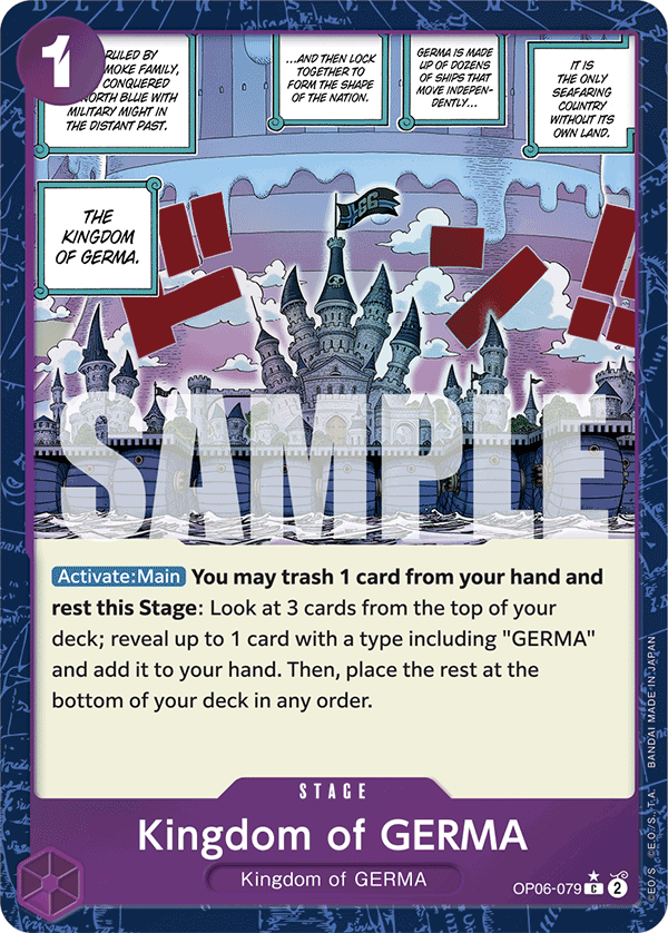 Kingdom of GERMA PRB01 OP06-079 FA Full Art o Foliada Texturizada