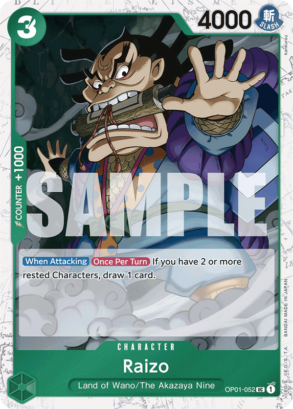 Raizo PRB01 OP01-052 JR Jolly Roger