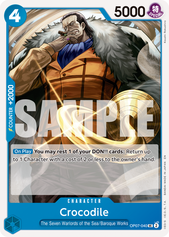 Crocodile - OP07-040 (Reprint) PRB02 OP07-040 R