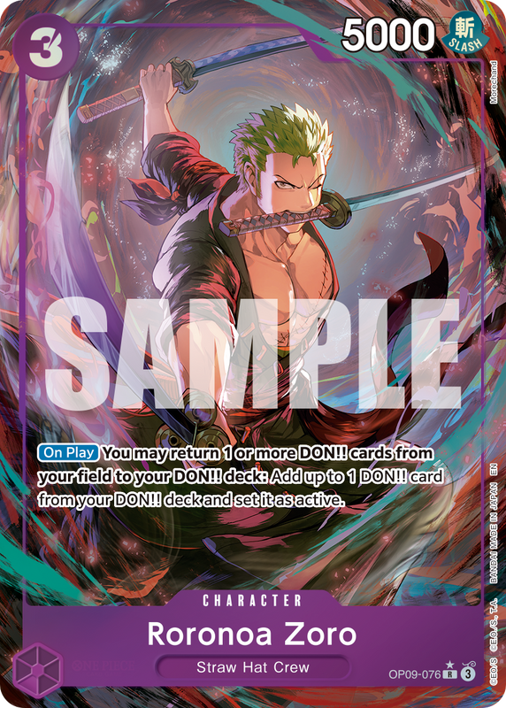 Roronoa Zoro - OP09-076 PRB02 OP09-076
