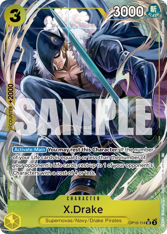 X.Drake (Pirate Foil) PRB02 OP10-114 PF UC