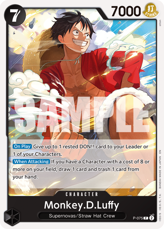 Monkey.D.Luffy - P-075 (Pirate Foil) PRB02 P-075 PF P