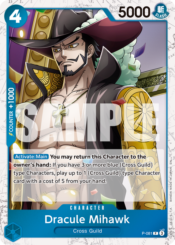 Dracule Mihawk - P-081 (Pirate Foil) PRB02 P-081 PF P