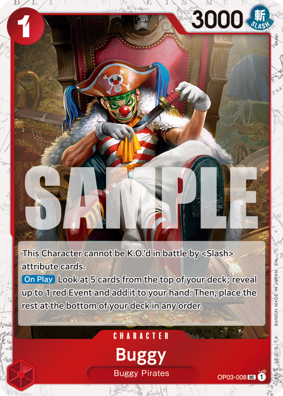 Buggy - OP03-008 (Pirate Foil) PRB02 OP03-008 PF