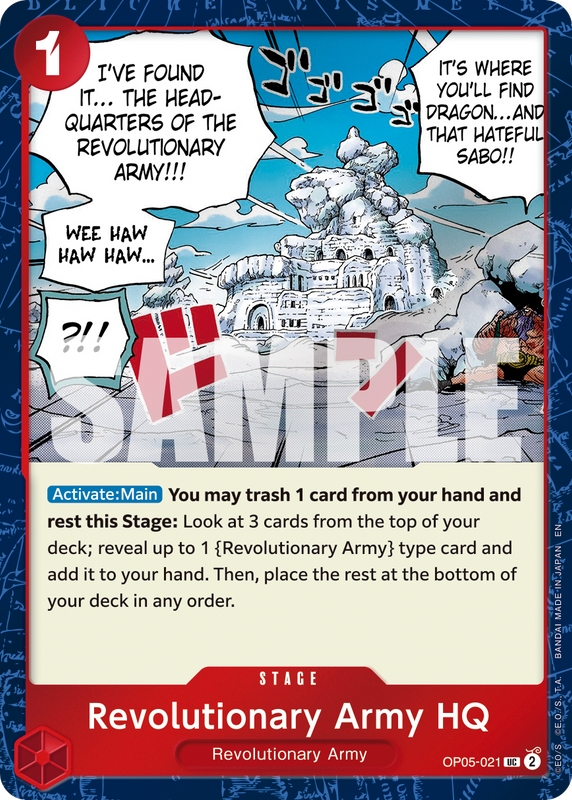 Revolutionary Army HQ (Pirate Foil) PRB02 OP05-021 PF