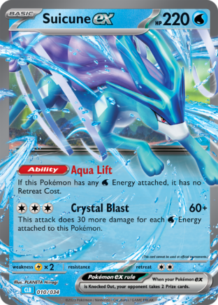 Suicune ex Pokémon Trading Card Game Classic—Blastoise SET-010