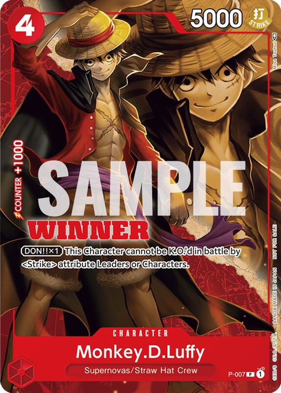 Monkey.D.Luffy - P-007 (Winner Pack Vol. 1) , Promo P-007 (3)