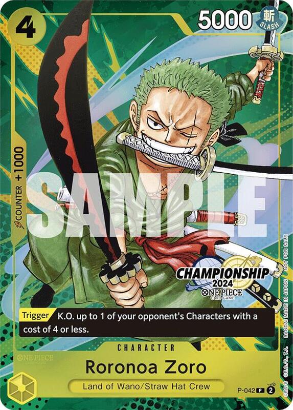 Roronoa Zoro (CS 2024 Event Pack Finalist) , Promo P-042 (1)