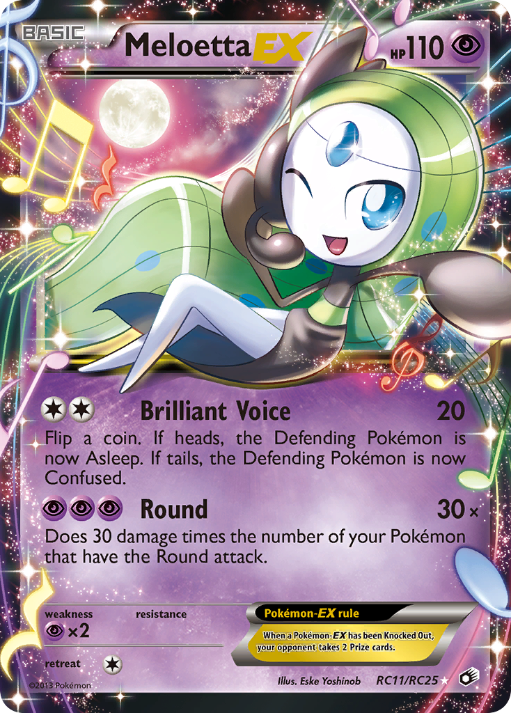 Meloetta-EX - Legendary Treasures SET-RC11