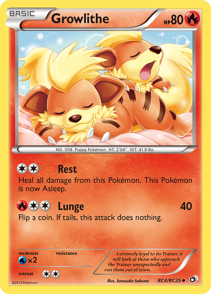 Growlithe - Legendary Treasures SET-RC4