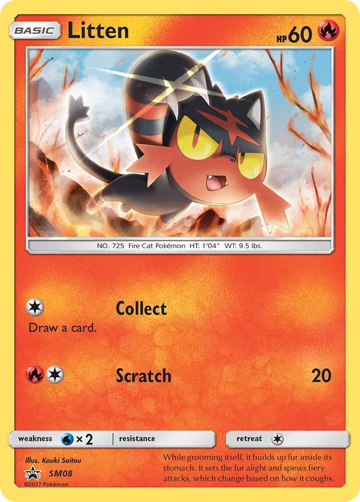 Litten - SM Black Star Promos SET-SM08