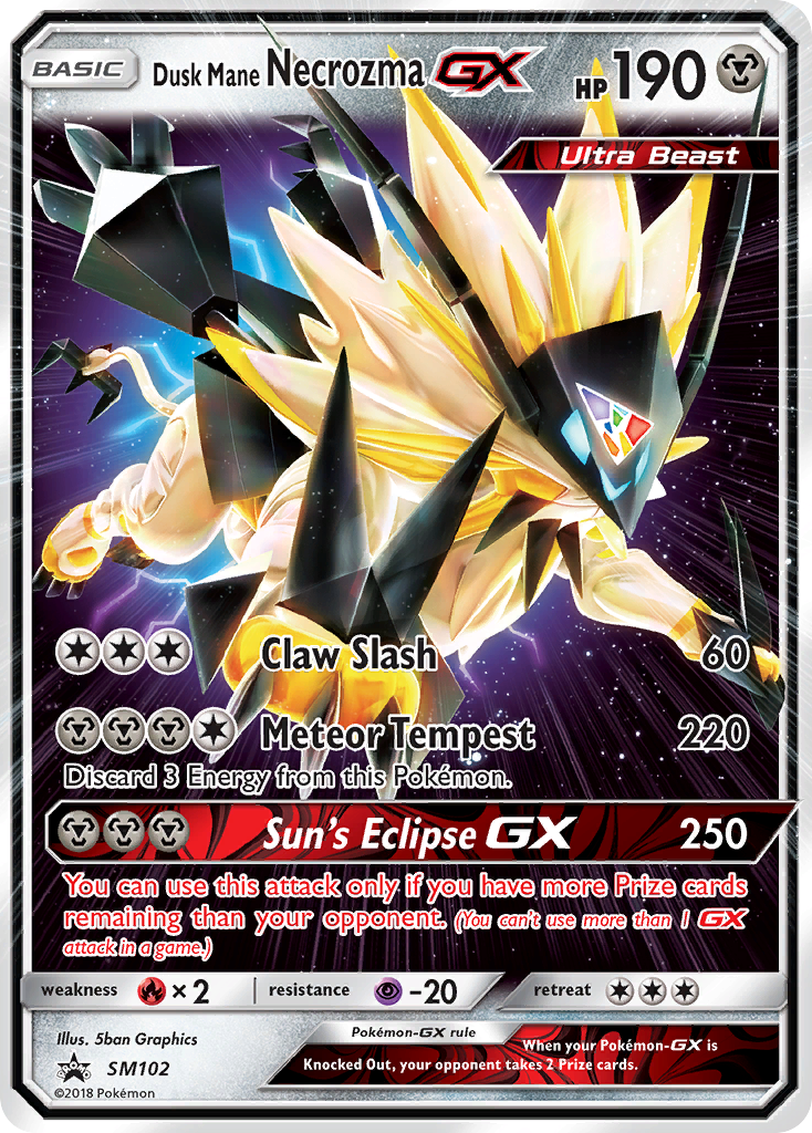 Dusk Mane Necrozma-GX - SM Black Star Promos SET-SM102