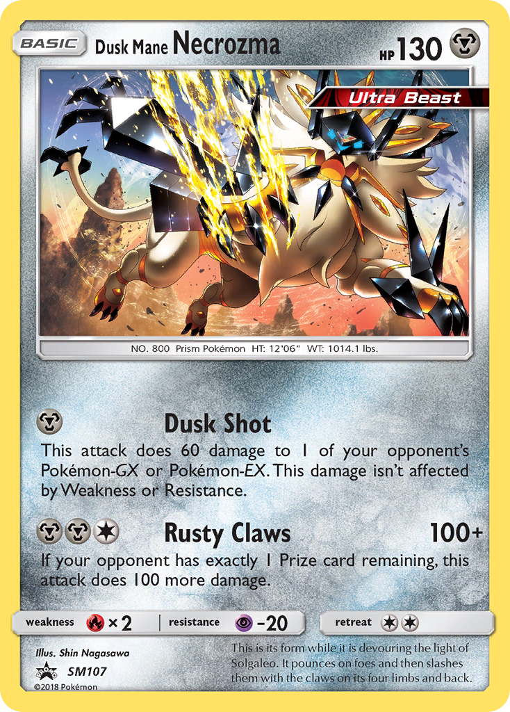 Dusk Mane Necrozma - SM Black Star Promos SET-SM107
