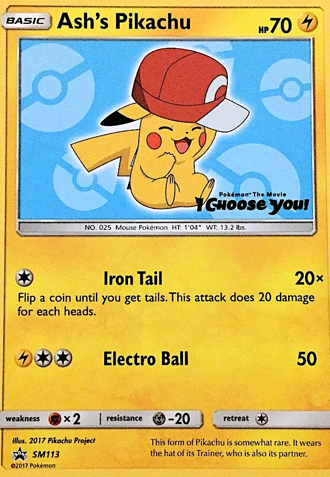 Ash's Pikachu - SM Black Star Promos SET-SM113