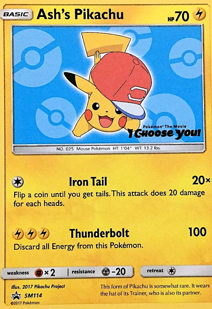 Ash's Pikachu - SM Black Star Promos SET-SM114