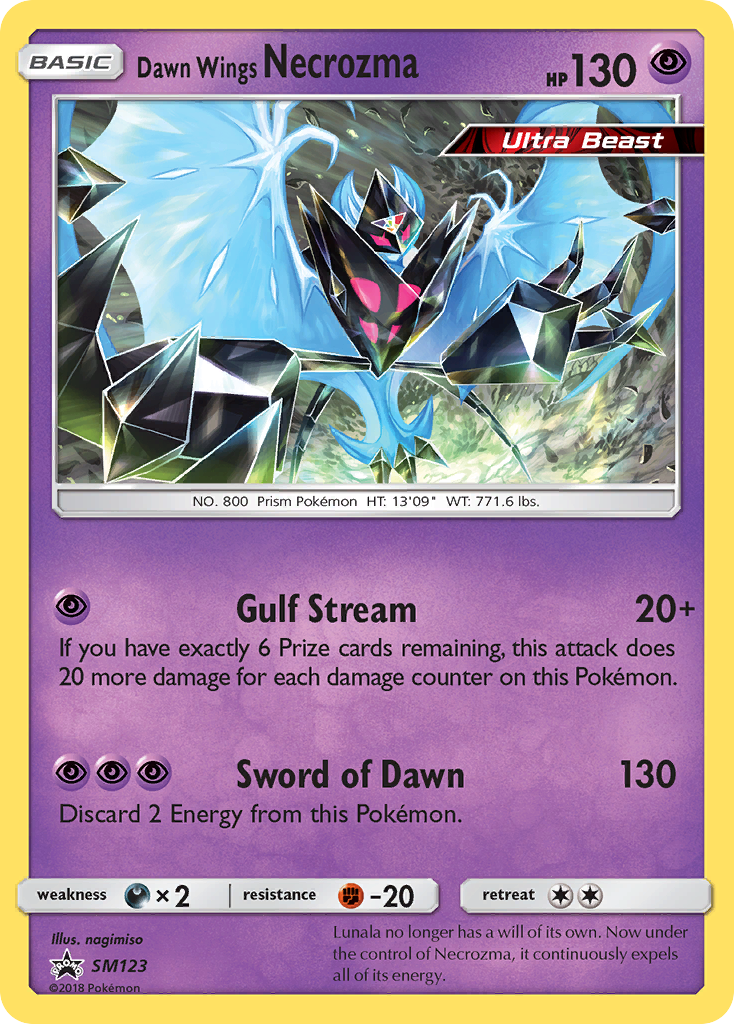 Dawn Wings Necrozma - SM Black Star Promos SET-SM123