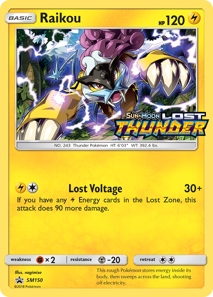 Raikou - SM Black Star Promos SET-SM150