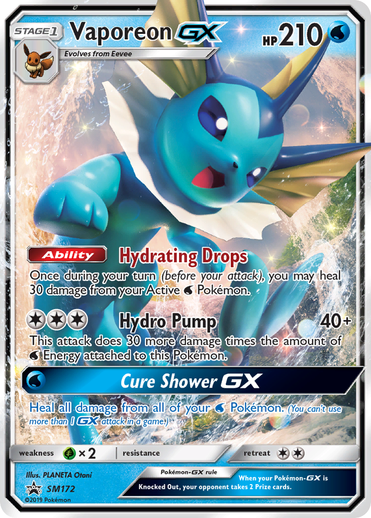 Vaporeon-GX - SM Black Star Promos SET-SM172