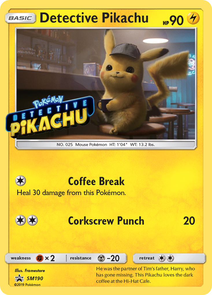 Detective Pikachu - SM Black Star Promos SET-SM190