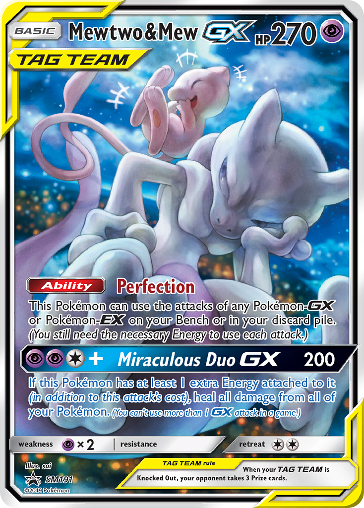 Mewtwo & Mew-GX - SM Black Star Promos SET-SM191