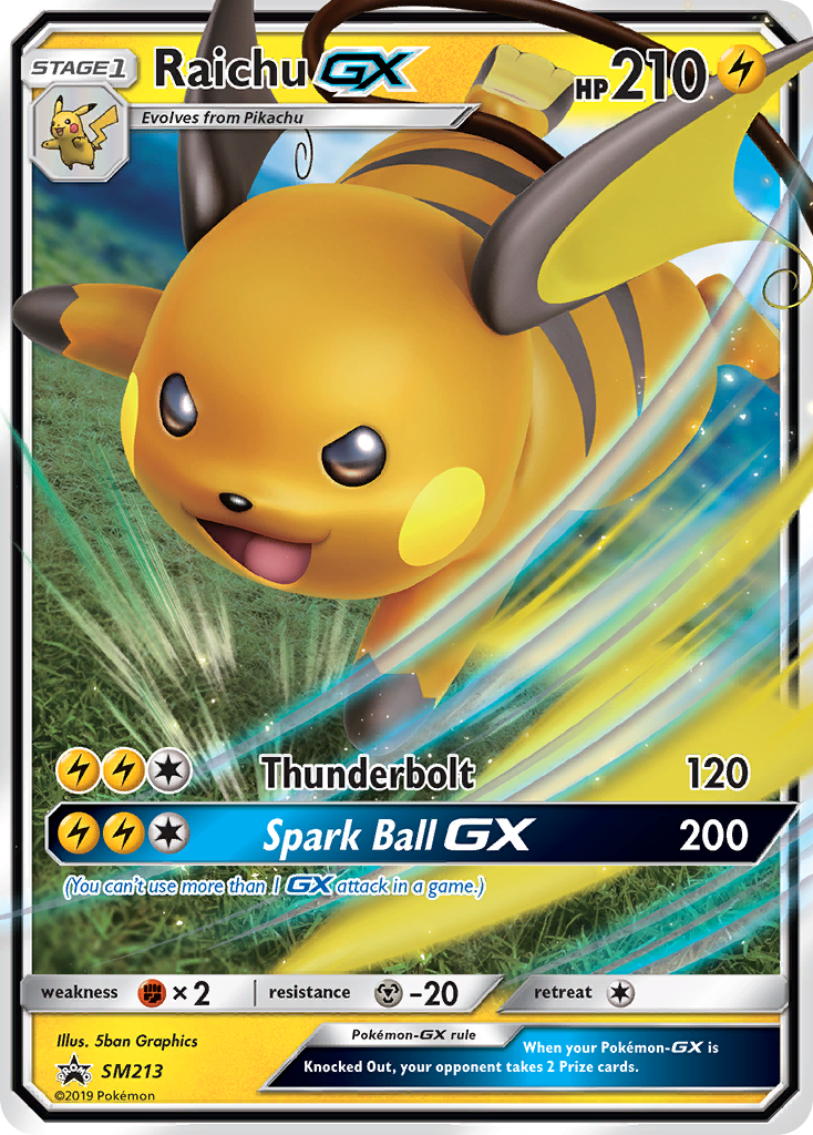 Raichu-GX - SM Black Star Promos SET-SM213