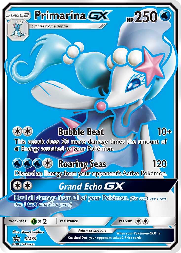 Primarina-GX - SM Black Star Promos SET-SM39