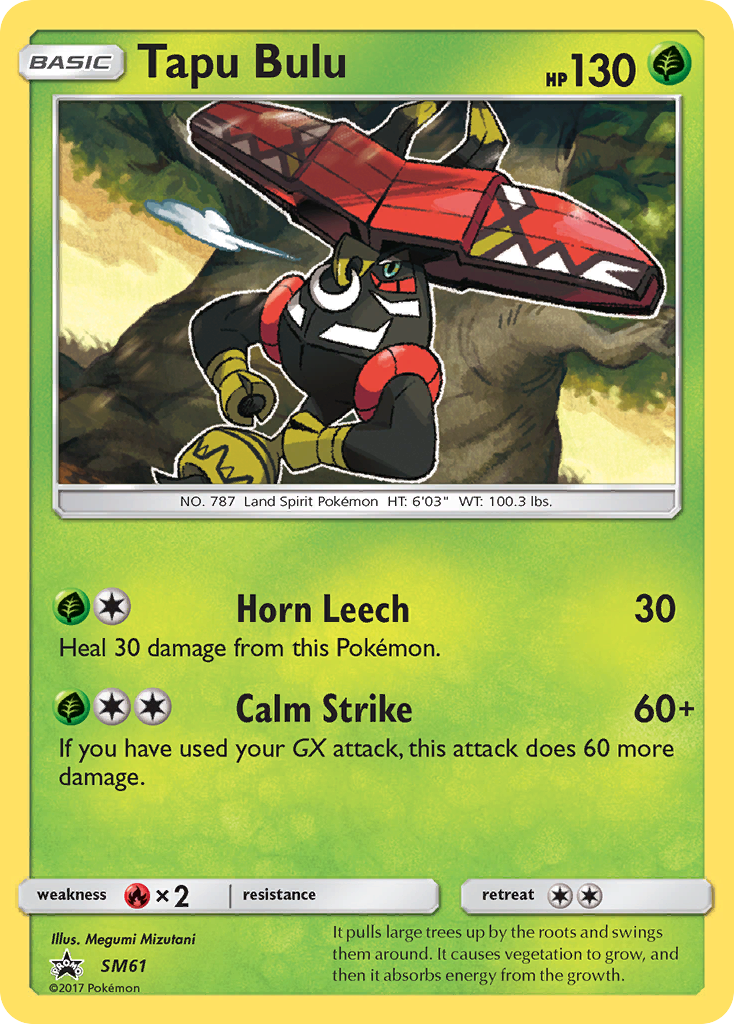 Tapu Bulu - SM Black Star Promos SET-SM61