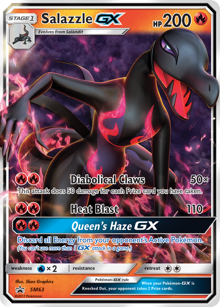 Salazzle-GX - SM Black Star Promos SET-SM63