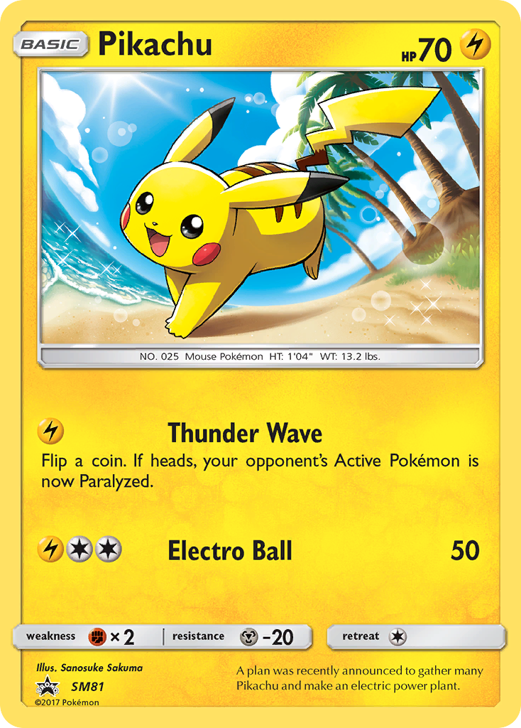 Pikachu - SM Black Star Promos SET-SM81