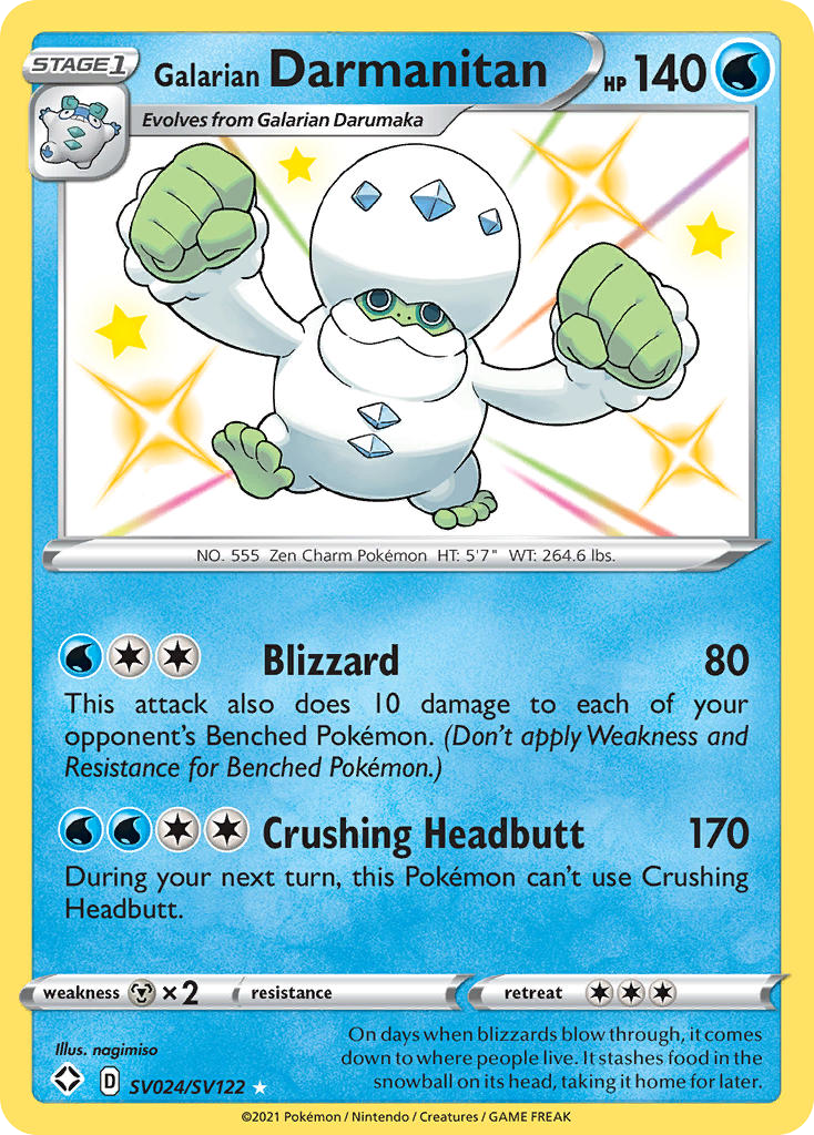 Galarian Darmanitan - Shining Fates Shiny Vault SET-SV024