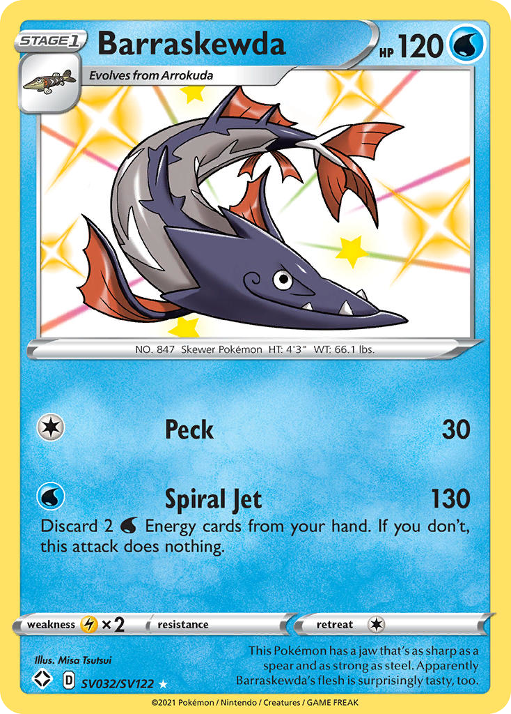 Barraskewda - Shining Fates Shiny Vault SET-SV032