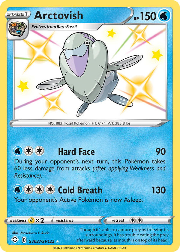 Arctovish (Shining Fates Shiny Vault SET) (Pokémon) (Stage 1) (Water) (HP: 150) (Rare Shiny) (PKM Shining Fates Shiny Vault SET-37)