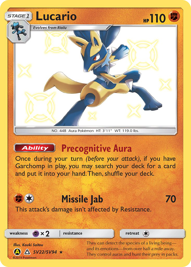 Lucario - Hidden Fates Shiny Vault SET-SV22