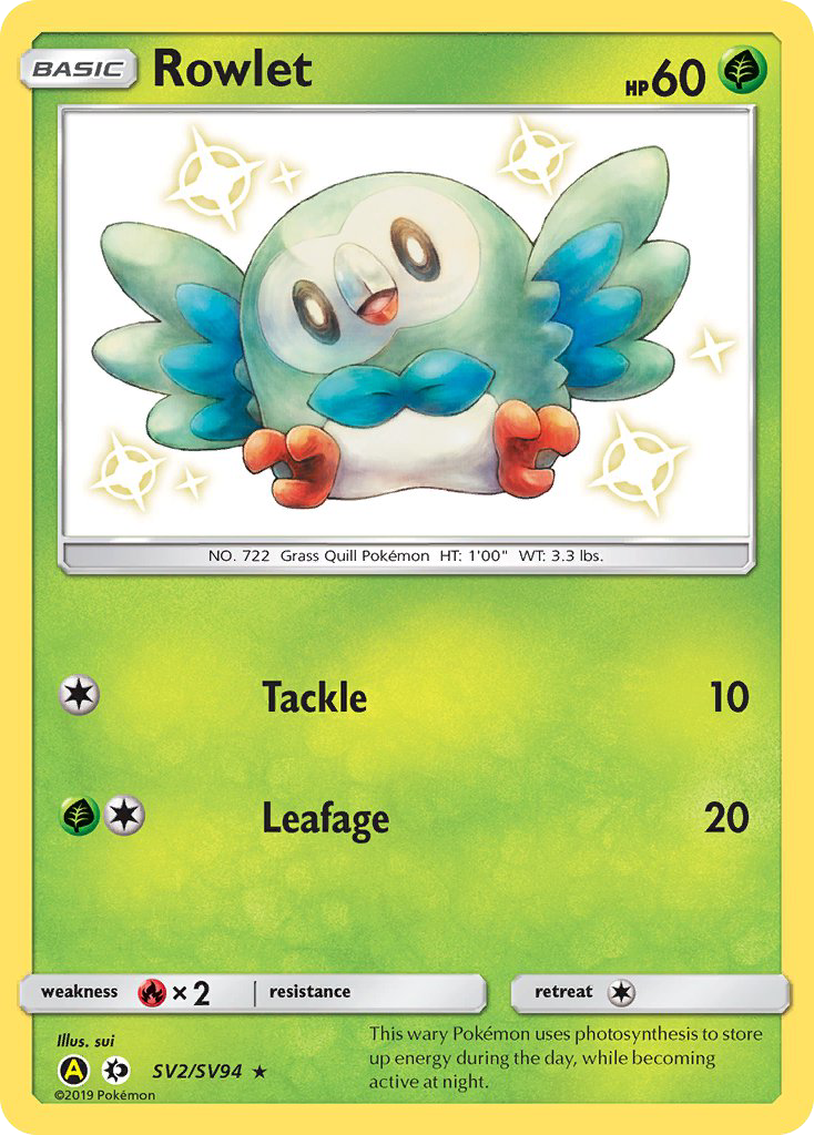 Rowlet - Hidden Fates Shiny Vault SET-SV2