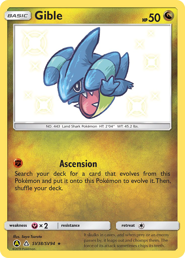 Gible - Hidden Fates Shiny Vault SET-SV38