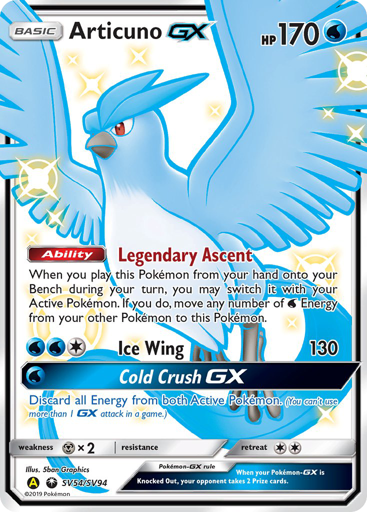 Articuno-GX - Hidden Fates Shiny Vault SET-SV54
