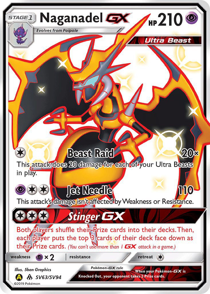 Naganadel-GX - Hidden Fates Shiny Vault SET-SV63