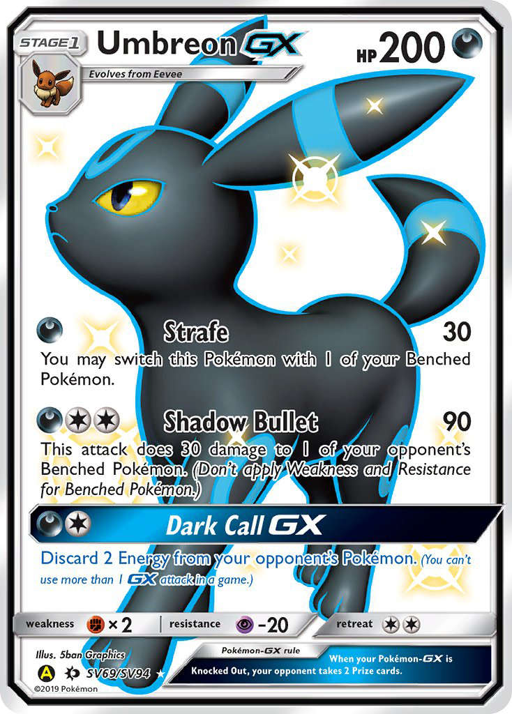 Umbreon-GX - Hidden Fates Shiny Vault SET-SV69