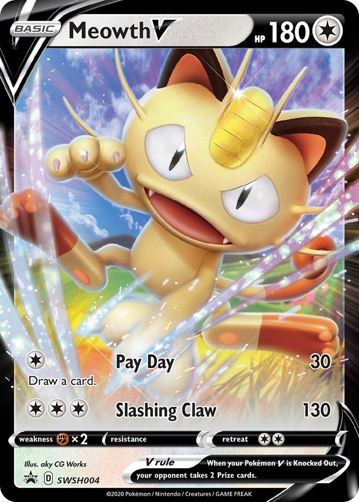 Meowth V - SWSH Black Star Promos SET-SWSH004