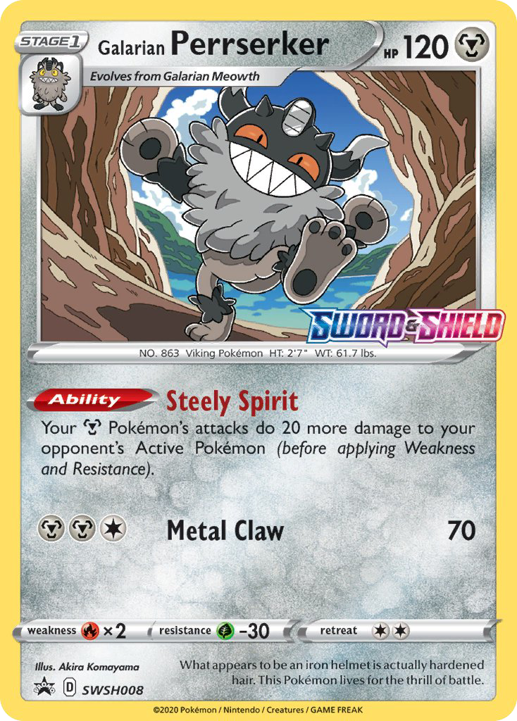 Galarian Perrserker - SWSH Black Star Promos SET-SWSH008