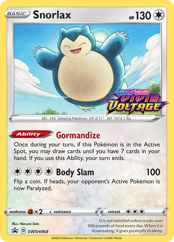 Snorlax - SWSH Black Star Promos SET-SWSH068