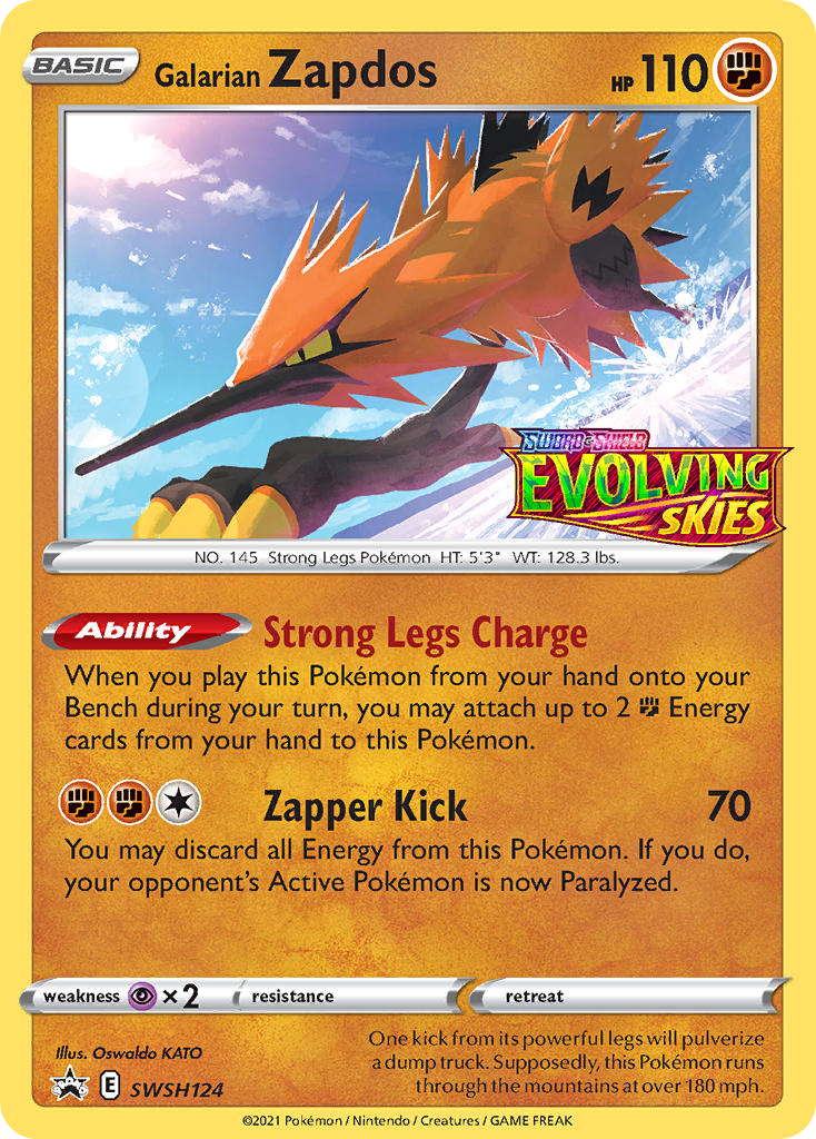 Galarian Zapdos - SWSH Black Star Promos SET-SWSH124