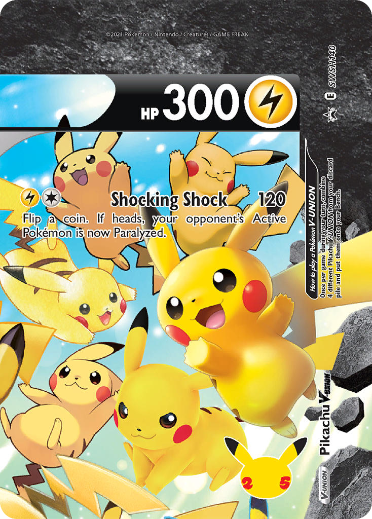 Pikachu V-UNION - SWSH Black Star Promos SET-SWSH140