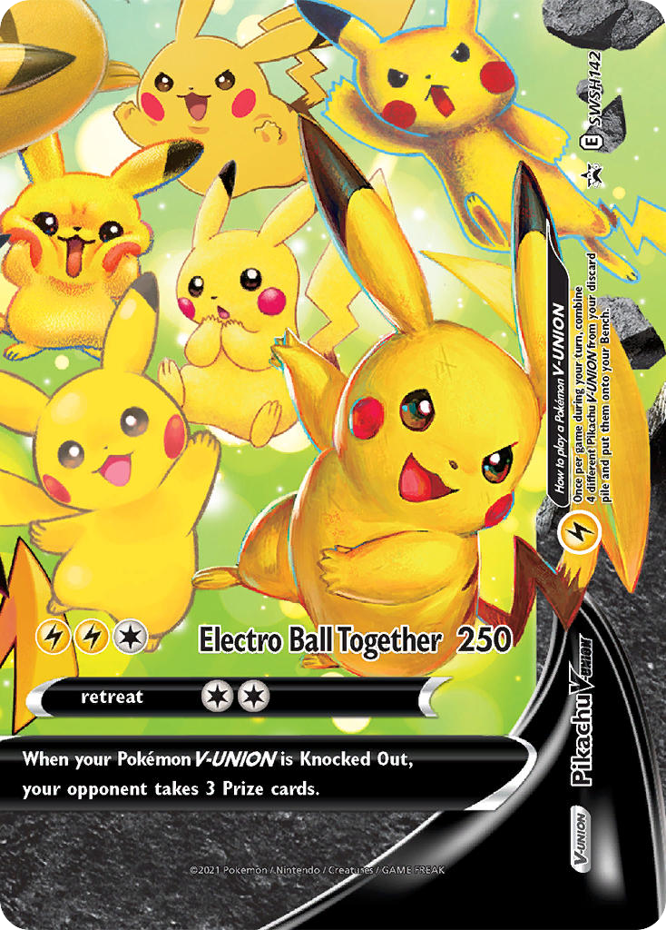 Pikachu V-UNION - SWSH Black Star Promos SET-SWSH142