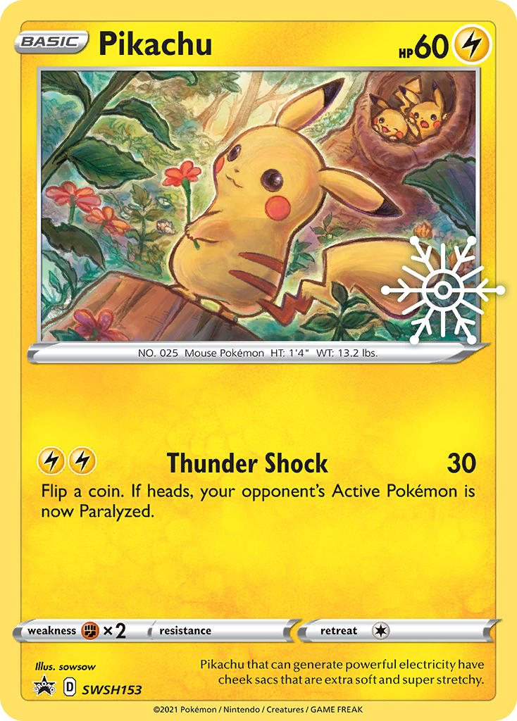 Pikachu - SWSH Black Star Promos SET-SWSH153