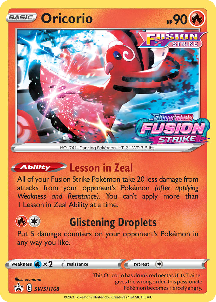 Oricorio - SWSH Black Star Promos SET-SWSH168