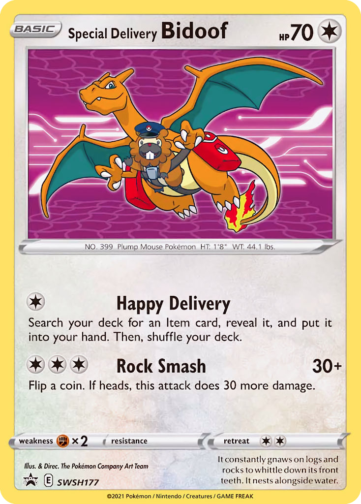 Special Delivery Bidoof - SWSH Black Star Promos SET-SWSH177
