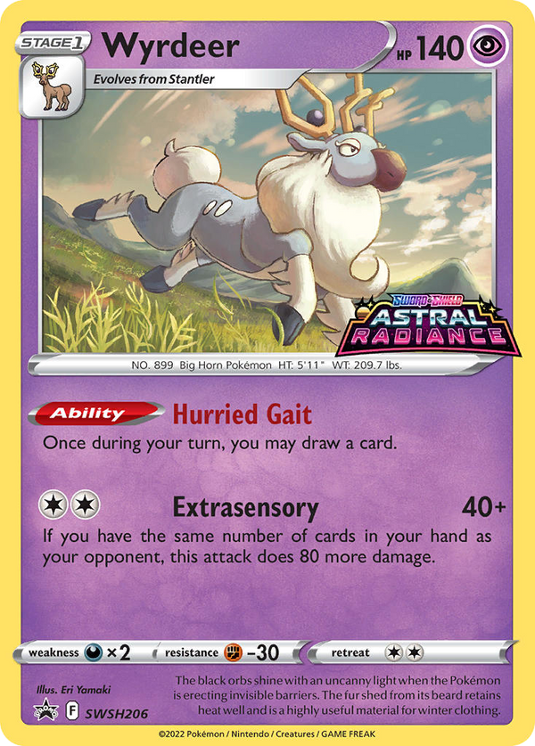 Wyrdeer (SWSH Black Star Promos SET) (Pokémon) (Stage 1) (Psychic) (HP: 140) (Promo) (PKM SWSH Black Star Promos SET-206)