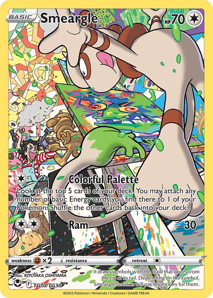 Smeargle - Silver Tempest Trainer Gallery SET-TG10